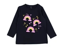 Name It dark navy rainbow top